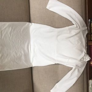 Calvin Klein long sleeve dress  white